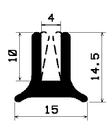 TU1- 1827 - EPDM-Gummi -Profile - U-Profile