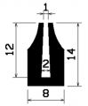 TU1- 0889 - EPDM-Gummi -Profile - U-Profile