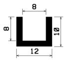 - TU1- 0894 1B= 50 m - rubber profiles - under 100 m - U shape profiles