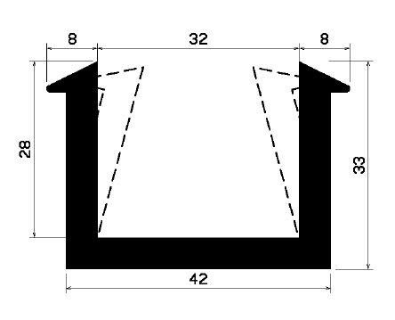 TU1- 1935 - EPDM-Gummi -Profile - U-Profile