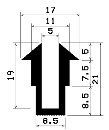 TU1- 1910 - rubber profiles - U shape profiles TU1- 1910 - rubber profiles - U shape profiles