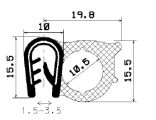 SD-0804 - Co-Ex-Profile mit Metalleinsätze - Kantenschutzprofile