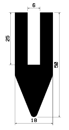TU1- 1916 - rubber profiles - U shape profiles TU1- 1916 - rubber profiles - U shape profiles