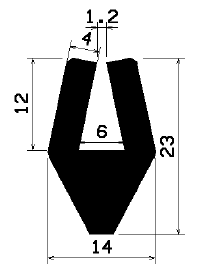 TU1- 1999 - EPDM-Gummi -Profile - U-Profile