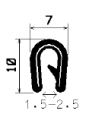 SD-0025 - Co-Ex-Profile mit Metalleinsätze - Kantenschutzprofile