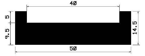 TU1- 2056 - rubber profiles - U shape profiles