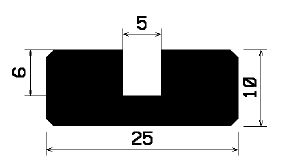 TU1- 2070 - rubber profiles - U shape profiles