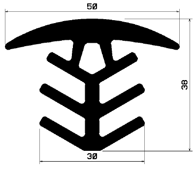 FA 2102 - rubber profiles - Cover and T-profiles