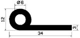 FN 2104 - silicone  profiles - Flag or 'P' profiles