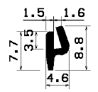 TU1- 2438 - Silikon Profile - U-Profile