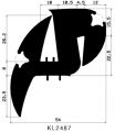 KL 2487 - EPDM-Befestigungsprofile - Klemmprofile / Befestigungs- und Dichtungsprofile