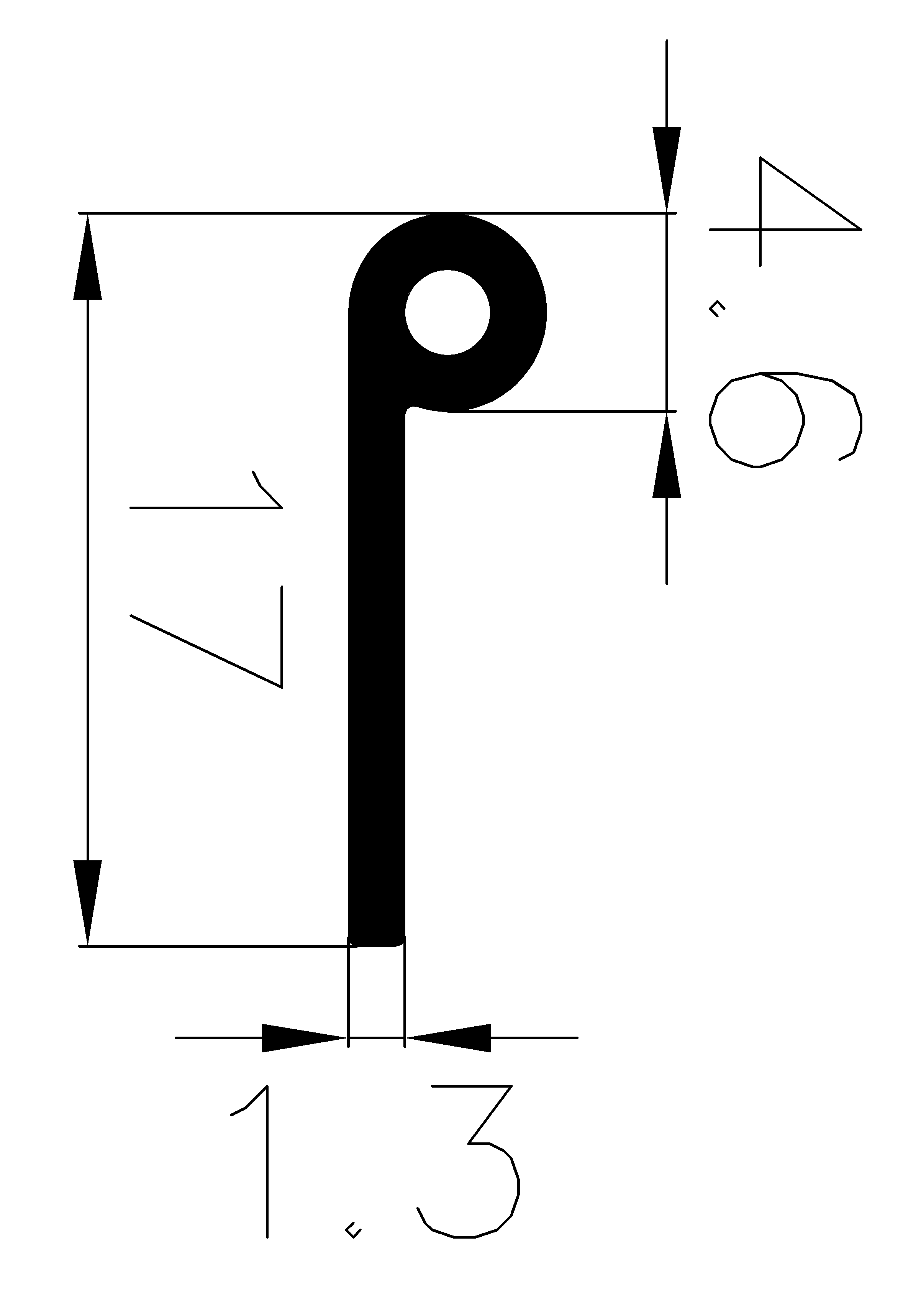 7620370KG - EPDM-Gummi-Profile - Fahnenprofile bzw. P-Profile