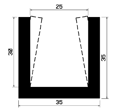 TU1- 2198 - EPDM-Gummi -Profile - U-Profile