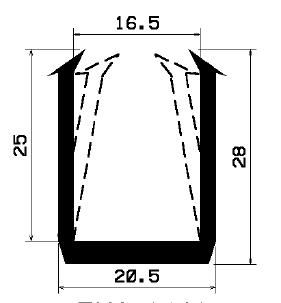 TU1- 2212 - rubber profiles - U shape profiles