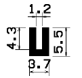 TU1- 2237 - rubber profiles - U shape profiles