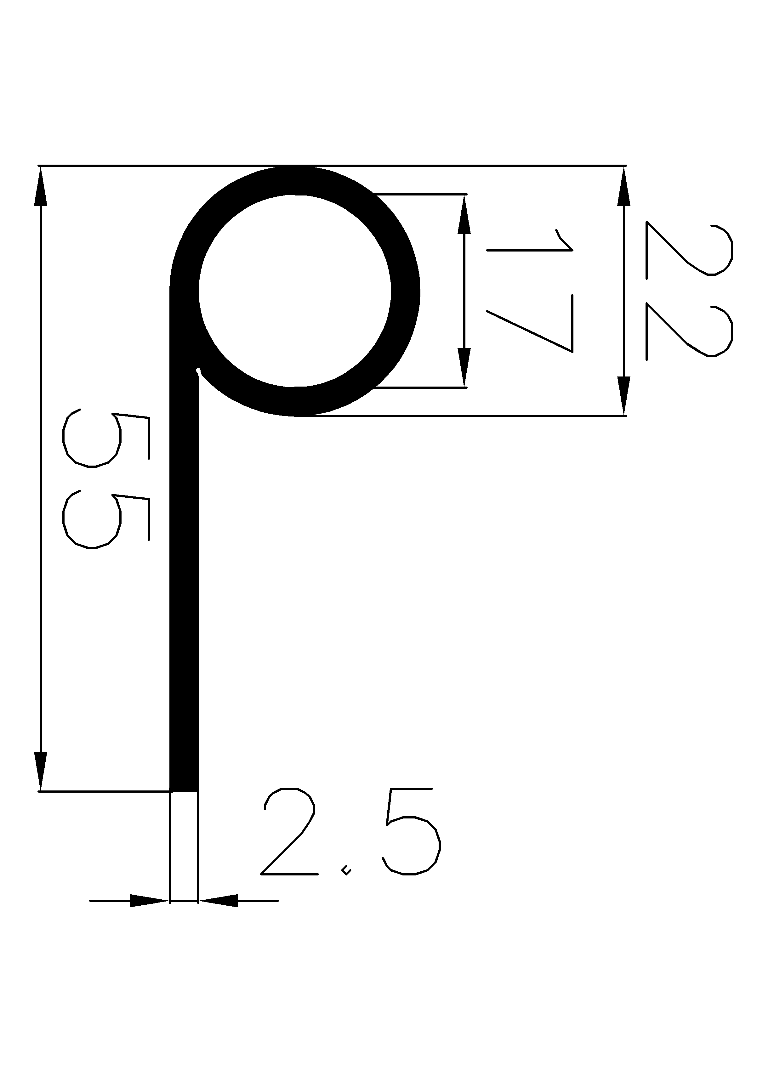 7960160KG - EPDM-Gummi-Profile - Fahnenprofile bzw. P-Profile