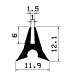 TU1- 2363 - rubber profiles - U shape profiles