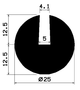 TU1- 2415 - rubber profiles - U shape profiles