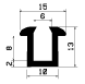 TU1- 2459 - rubber profiles - U shape profiles