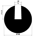 TU1- 2489 - EPDM-Gummi -Profile - U-Profile