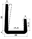 TU1- 2491 - EPDM-Gummi -Profile - U-Profile