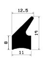 Z1 -2366 - Silikongummi-Profile - Türscheiben- Fensterdichtungsprofile