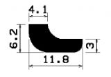 Wi 2406 - gumi profilok - Szögalakú profil / L-profil