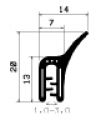 SD-0095 - coextrudált fémbetéttel - Élvédő profilok