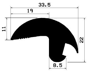 FA 2420 - EPDM Gummi-Profile - Abdeckung und T-Profile