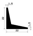 Wi 2428 - Gummi-„L”-Profil - Winkelprofile / L-Profile