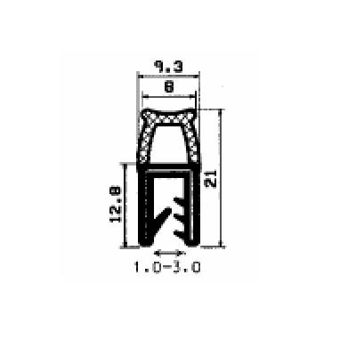 SD-1040 - Co-Ex-Profile mit Metalleinsätze - Kantenschutzprofile