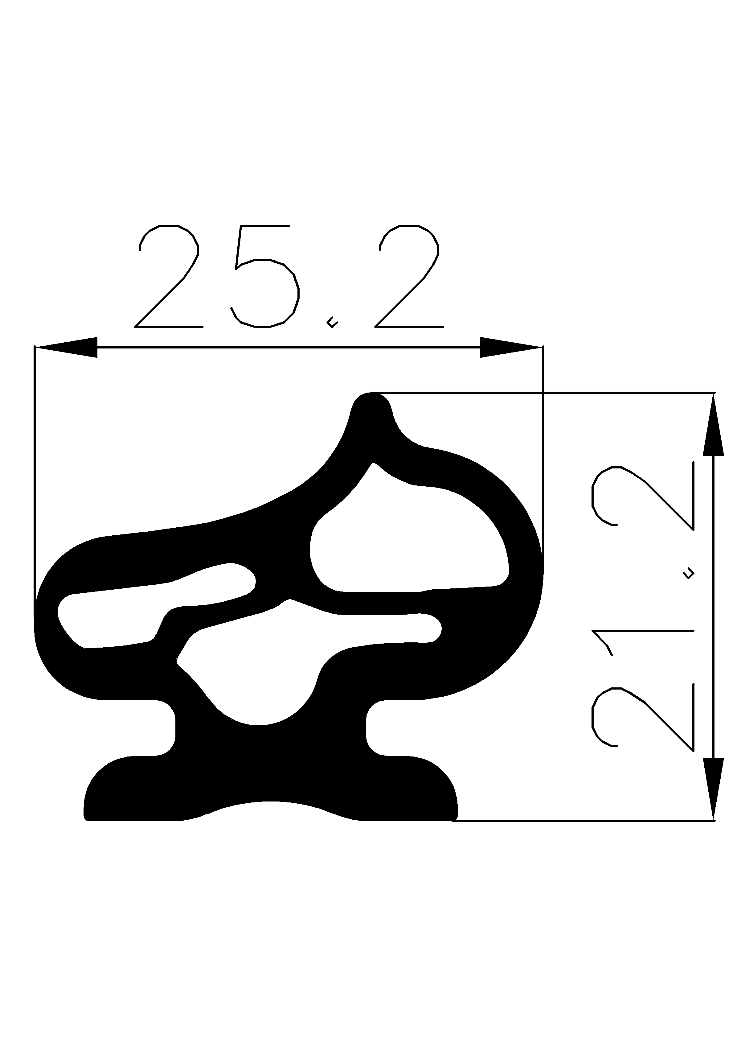 9900365KG - rubber profile - Door-frame profiles