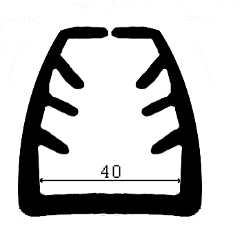 TU1 - G048 52×47 mm - rubber profiles - U shape profiles