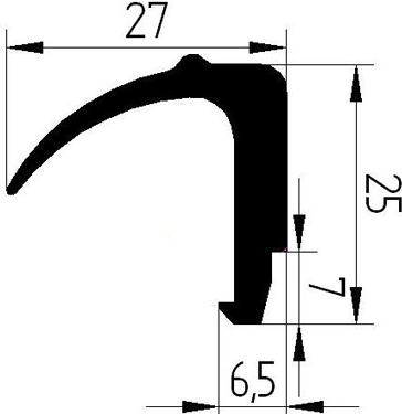 FA - G152 - rubber profiles - Cover and T-profiles