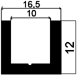 TU1 - G167 - EPDM-Gummi -Profile - U-Profile