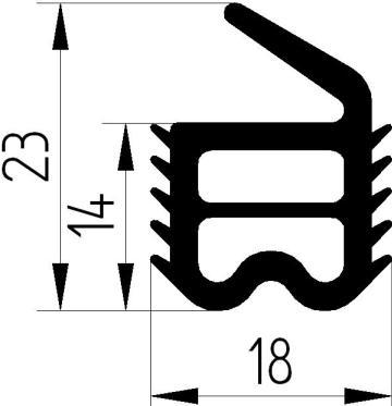Z1 - G178 - rubber profile - Door-frame profiles