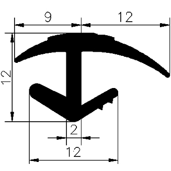 FA - G237 - rubber profiles - Cover and T-profiles