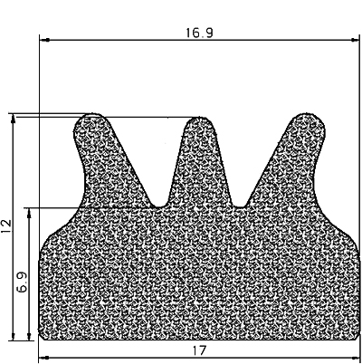 MZS - G289 17×12 mm - Korona profilok