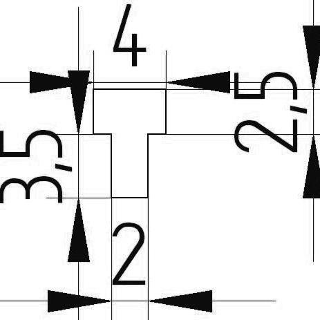 T - G388 - Silikon Profile - Abdeckung und T-Profile