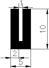 TU1 - G392 - Silikon Profile - U-Profile