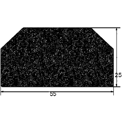 SO - G515 55×25 mm - Egyéb szigetelő, tömítő profilok