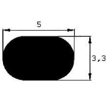 SIR - G538 5×3,3 mm - silicone profiles - Circle and oval profiles