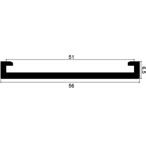 SE - G569 56×6,5 mm - Klammerprofile