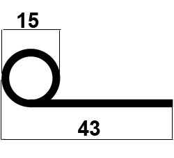 FN - G601 - Silikon Profile - Fahnenprofile bzw. P-Profile