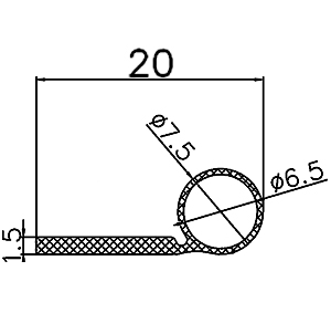 FN - G602 - Silikon Profile - Fahnenprofile bzw. P-Profile