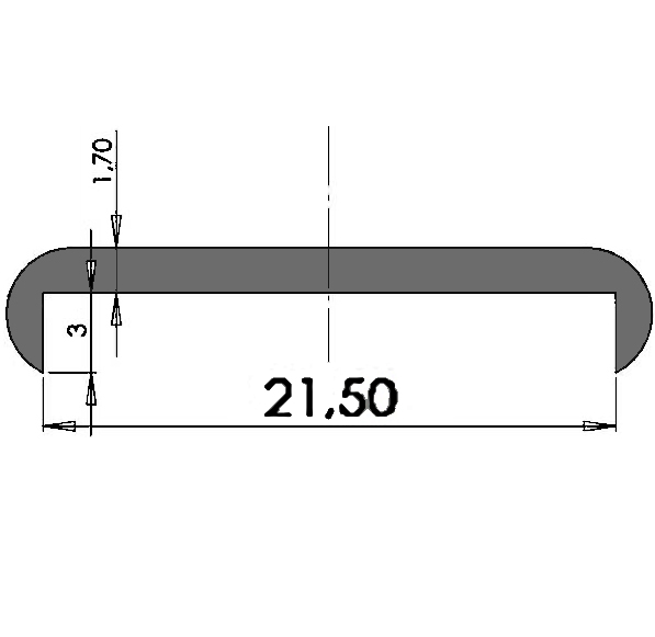 TU1 - G628 - EPDM-Gummi -Profile - U-Profile