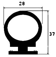 RT - G645 - EPDM gumiprofilok - Gördülő ajtó - ujjvédő profilok