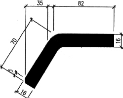 Wi - G654 - gumi profilok - Szögalakú profil / L-profil