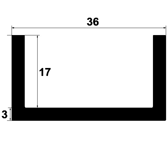 TU1 - G658 - rubber profiles - U shape profiles