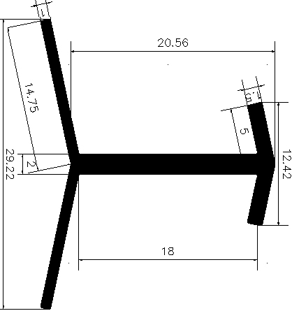 FA G666 - EPDM Gummi-Profile - Abdeckung und T-Profile